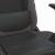 Scaun de gaming cu masaj/suport picioare, negru/gri, piele eco GartenMobel Dekor