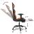 Scaun gaming masaj/suport picioare, negru/portocaliu, piele eco GartenMobel Dekor