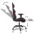 Scaun de gaming masaj/suport picioare negru/roșu vin piele eco GartenMobel Dekor
