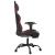 Scaun de gaming masaj/suport picioare negru/roșu vin piele eco GartenMobel Dekor