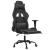 Scaun de gaming cu masaj/suport picioare, negru, piele eco GartenMobel Dekor