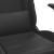 Scaun de gaming cu masaj/suport picioare, negru, piele eco GartenMobel Dekor