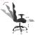 Scaun de gaming cu masaj/suport picioare, negru, piele eco GartenMobel Dekor