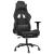 Scaun de gaming cu masaj/suport picioare, negru, piele eco GartenMobel Dekor