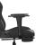 Scaun de gaming cu masaj/suport picioare, negru, piele eco GartenMobel Dekor