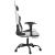 Scaun de gaming masaj/suport picioare alb/negru piele eco GartenMobel Dekor
