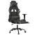 Scaun de gaming masaj/suport picioare negru/Camuflaj piele eco GartenMobel Dekor