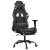 Scaun de gaming masaj/suport picioare negru/Camuflaj piele eco GartenMobel Dekor