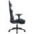Scaun de gaming masaj/suport picioare negru/albastru piele eco GartenMobel Dekor