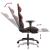 Scaun de gaming cu masaj/suport picioare, negru/roșu, piele eco GartenMobel Dekor