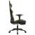 Scaun de gaming cu masaj/suport picioare negru/auriu piele eco GartenMobel Dekor