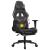 Scaun de gaming cu masaj/suport picioare, negru/gri, piele eco GartenMobel Dekor