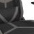 Scaun de gaming cu masaj/suport picioare, negru/gri, piele eco GartenMobel Dekor