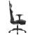 Scaun de gaming masaj/suport picioare alb/negru piele eco GartenMobel Dekor