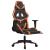 Scaun gaming masaj/suport picioare, negru/portocaliu, piele eco GartenMobel Dekor