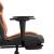 Scaun gaming masaj/suport picioare, negru/portocaliu, piele eco GartenMobel Dekor