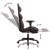 Scaun de gaming masaj/suport picioare negru/roșu vin piele eco GartenMobel Dekor