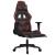 Scaun de gaming masaj/suport picioare negru/roșu vin piele eco GartenMobel Dekor