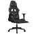 Scaun de gaming masaj/suport picioare negru/Camuflaj piele eco GartenMobel Dekor