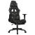Scaun de gaming masaj/suport picioare negru/Camuflaj piele eco GartenMobel Dekor