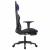 Scaun de gaming masaj/suport picioare negru/albastru piele eco GartenMobel Dekor