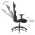 Scaun de gaming masaj/suport picioare negru/albastru piele eco GartenMobel Dekor