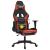 Scaun de gaming cu masaj/suport picioare, negru/roșu, piele eco GartenMobel Dekor