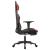 Scaun de gaming cu masaj/suport picioare, negru/roșu, piele eco GartenMobel Dekor