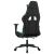Scaun gaming de masaj/suport picioare, negru/verde, piele eco GartenMobel Dekor