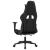 Scaun de gaming cu masaj/suport picioare, negru/gri, piele eco GartenMobel Dekor