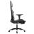 Scaun de gaming masaj/suport picioare alb/negru piele eco GartenMobel Dekor