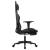 Scaun de gaming cu masaj/suport picioare, negru, piele eco GartenMobel Dekor
