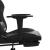 Scaun de gaming cu masaj/suport picioare, negru, piele eco GartenMobel Dekor