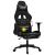 Scaun de gaming cu masaj/suport picioare, negru, piele eco GartenMobel Dekor