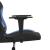 Scaun de gaming cu masaj, negru și albastru, material textil GartenMobel Dekor