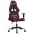 Scaun de gaming cu masaj, negru și roșu, material textil GartenMobel Dekor