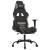 Scaun de gaming cu masaj/suport picioare, negru / taupe, textil GartenMobel Dekor
