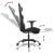 Scaun de gaming cu masaj/suport picioare, negru / taupe, textil GartenMobel Dekor
