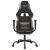 Scaun de gaming cu masaj/suport picioare, negru / taupe, textil GartenMobel Dekor