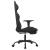 Scaun de gaming cu masaj/suport picioare, negru, textil GartenMobel Dekor