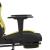 Scaun gaming masaj/suport picioare, negru/verde deschis textil GartenMobel Dekor