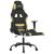 Scaun gaming masaj/suport picioare, negru/verde deschis textil GartenMobel Dekor