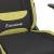 Scaun gaming masaj/suport picioare, negru/verde deschis textil GartenMobel Dekor