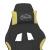 Scaun gaming masaj/suport picioare, negru/verde deschis textil GartenMobel Dekor