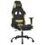 Scaun gaming masaj/suport picioare, negru/verde deschis textil GartenMobel Dekor