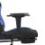 Scaun de gaming cu masaj/suport picioare, negru/albastru textil GartenMobel Dekor