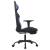 Scaun de gaming cu masaj/suport picioare, negru/albastru textil GartenMobel Dekor