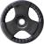 Disc greutate cauciucat HMS 20 kg, 51 mm, cu manere pentru bara olimpica