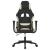 Scaun de gaming cu masaj, negru și crem, material textil GartenMobel Dekor