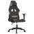 Scaun de gaming cu masaj, negru și taupe, material textil GartenMobel Dekor